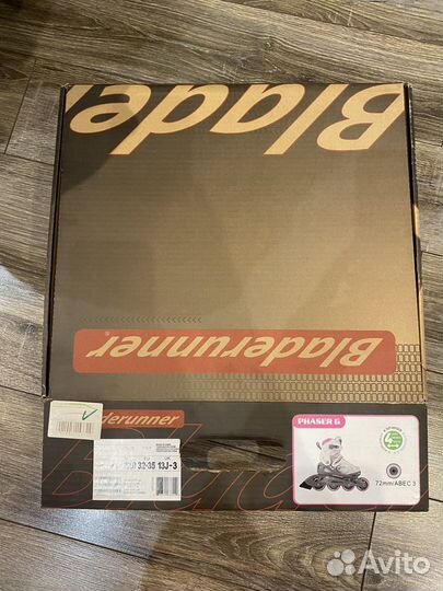 Роликовые коньки bladerunner 32-35р-р