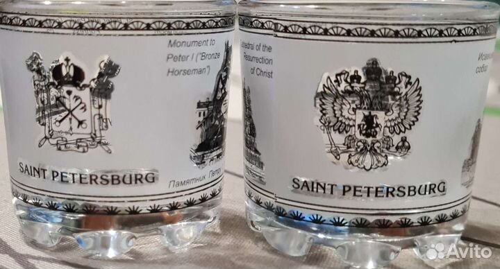 Стопка матовая с видами Санкт-Петербурга