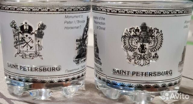 Стопка матовая с видами Санкт-Петербурга