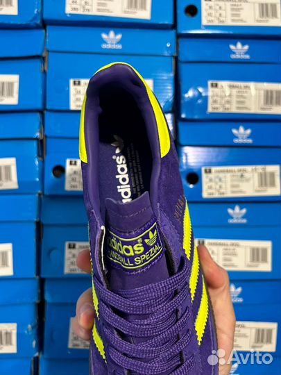 Кроссовки adidas handball spezial purple замш