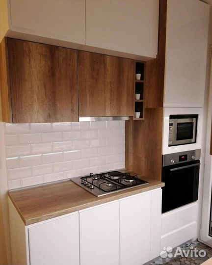 Кухонный гарнитур прямой матовый