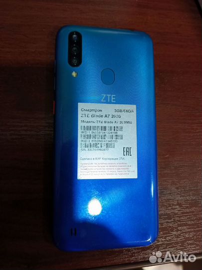 ZTE Blade A7 (2020), 3/64 ГБ