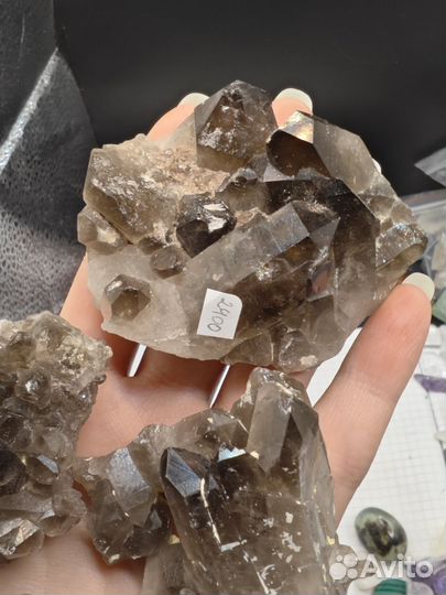 Дымчатый кварц друза раухтопаз