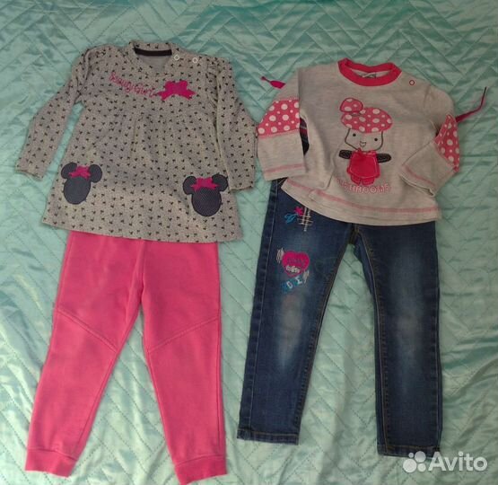 Вещи на девочку пакетом 74-92