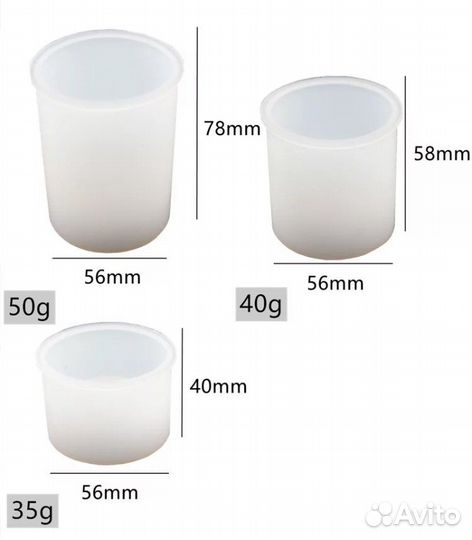 Силиконовая форма для изготовления подсвечника