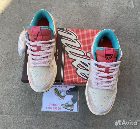 Social Status x Dunk Low Strawberry Milk р.37-40