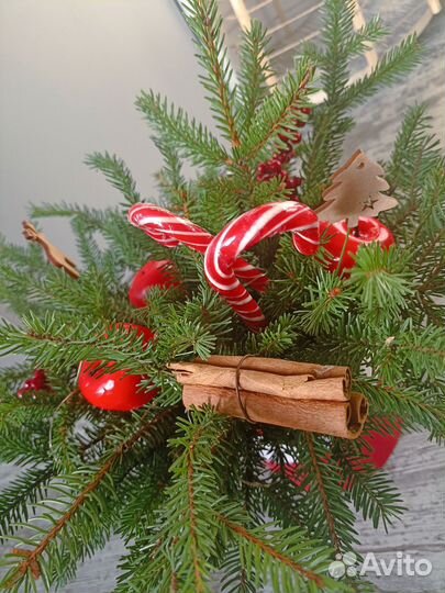 Новогодняя композиция с подсветкой