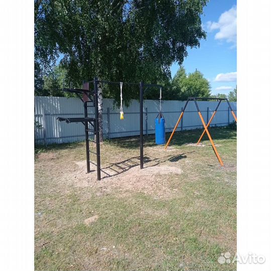 Уличная шведская стенка с турником RT1