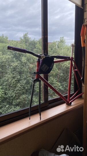 Фреймсет creme vinyl doppio L + рулевая tange