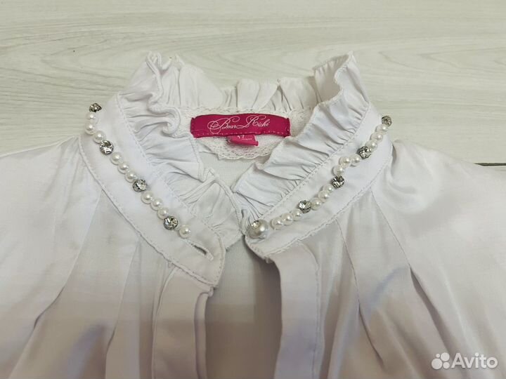 Блузка белая стрейчевая Bear Richi