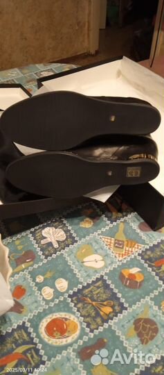 Сапоги женские натуральная кожа италия