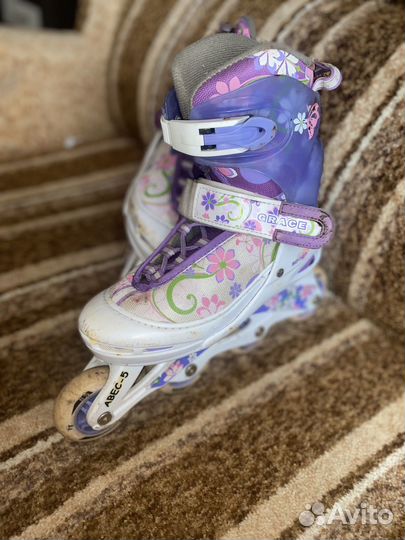 Роликовые коньки детские раздвижные 35