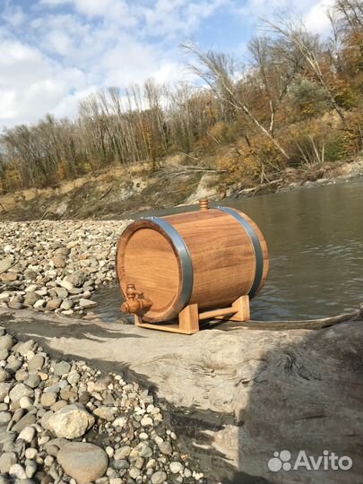 Бочка дубовая на 5 литров, кавказский дуб