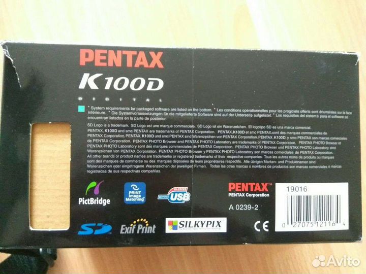 Pentax k100d фотоаппарат зеркальный