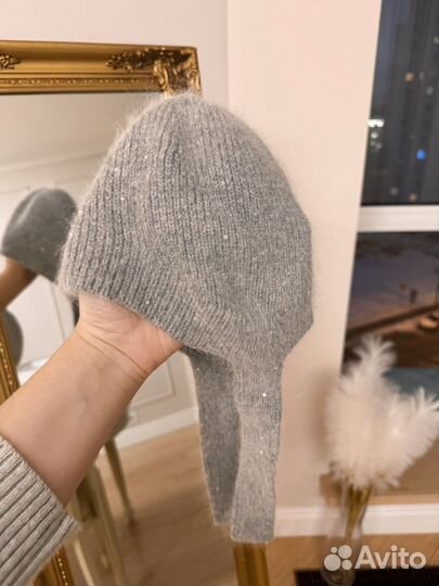 Шапка чепчик ангора