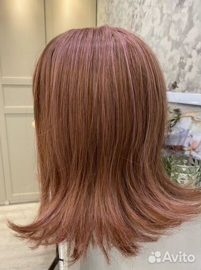 Парик новый розовый