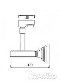 Светильник трековый потолочный Horoz + шинопровод