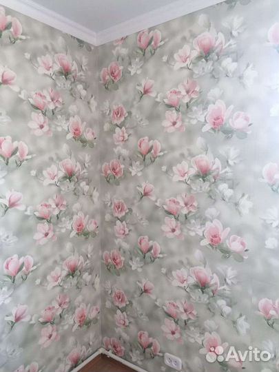 Услуги поклейка обоев