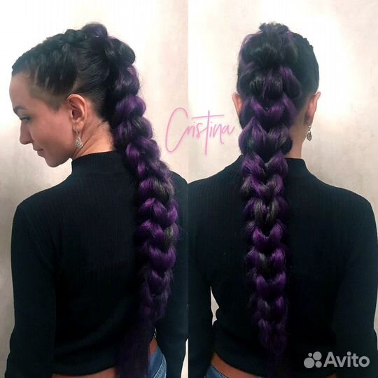 Объёмные Цветные Косы Прически