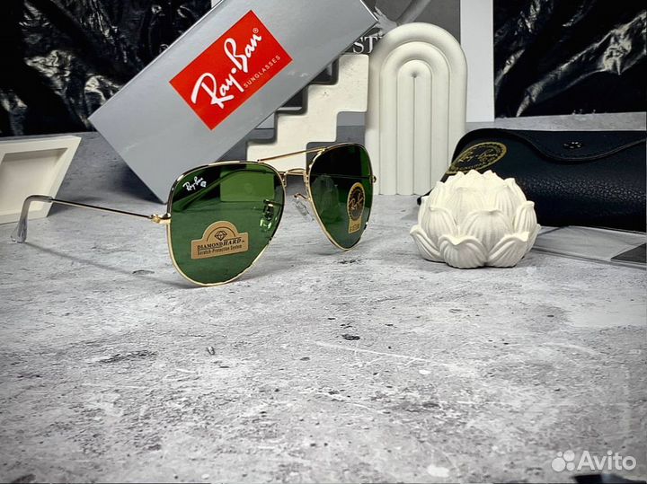 Очки Ray Ban Aviator с комплектом