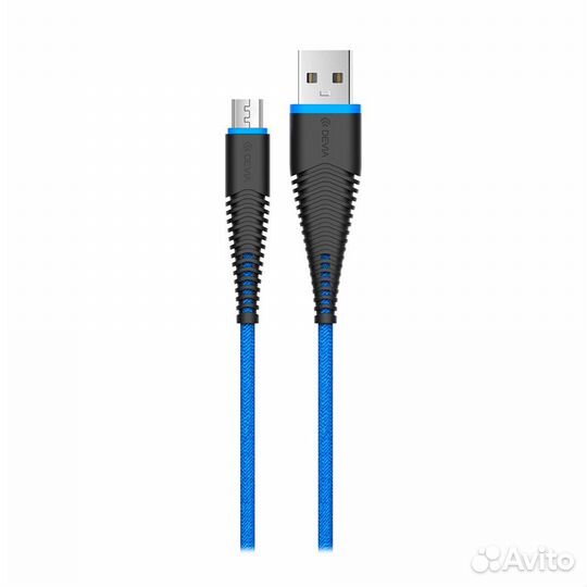 Кабель Devia Fish 1 Micro USB Cable - Blue