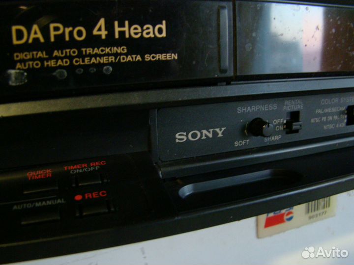 Видеомагнитофон sony da pro 4 head