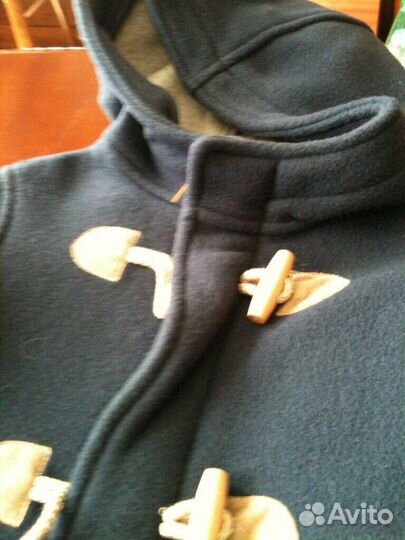 Пальто для мальчика насыщенного синего цвета