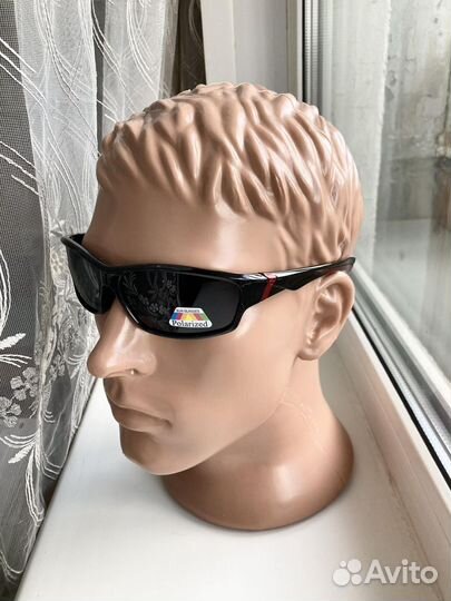 Спортивные очки поляризационные чëрно-красные