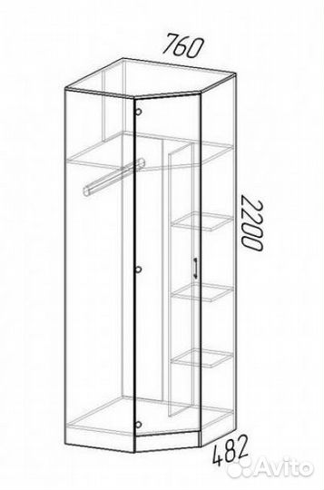 Шкаф угловой Венге