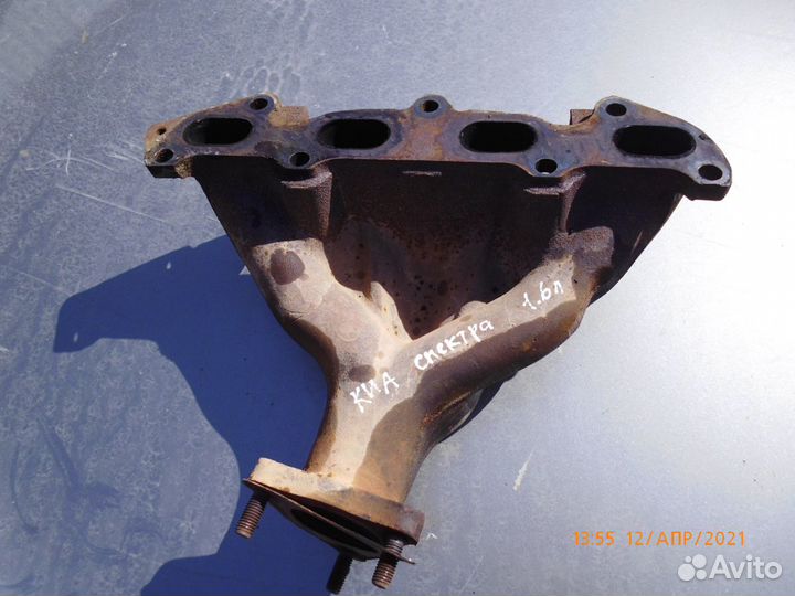 Коллектор выпускной KIA Spectra 1,6л Ижевск 2007г