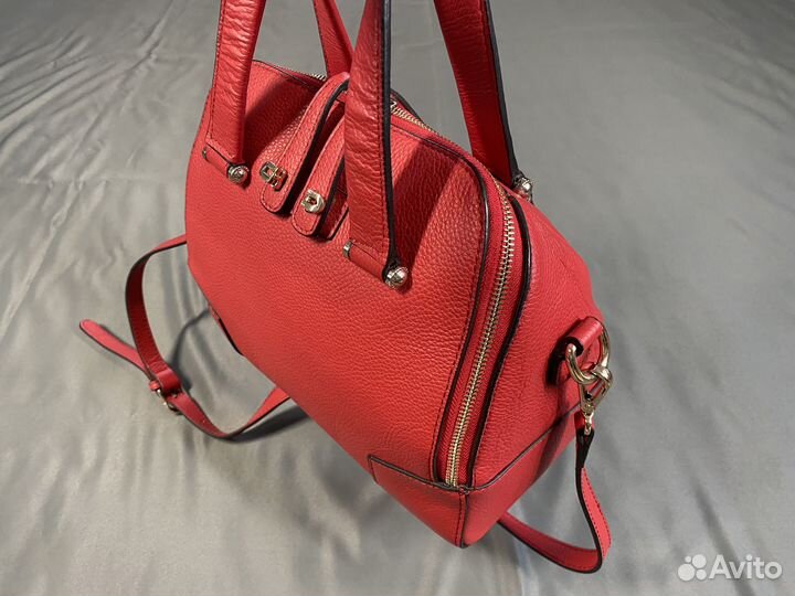 Сумка натуральная кожа красная Eleganzza Caravella