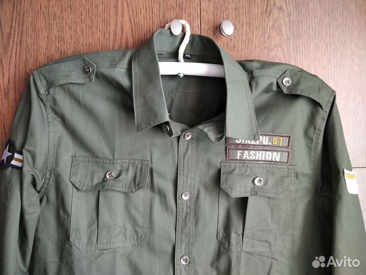 Рубашка защитного цвета 4 xxL(реал 50-52)