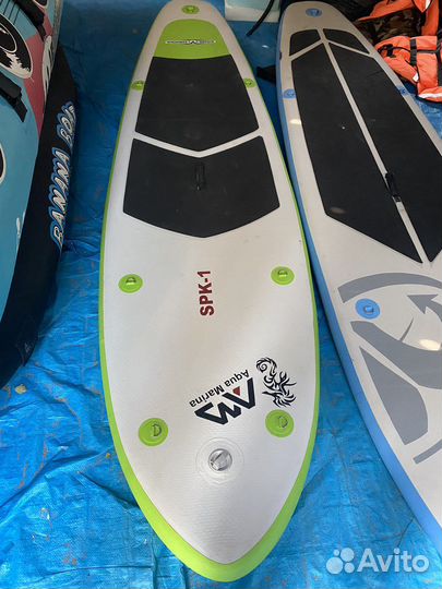 Надувная доска с веслом(Сапборд) aqua marina