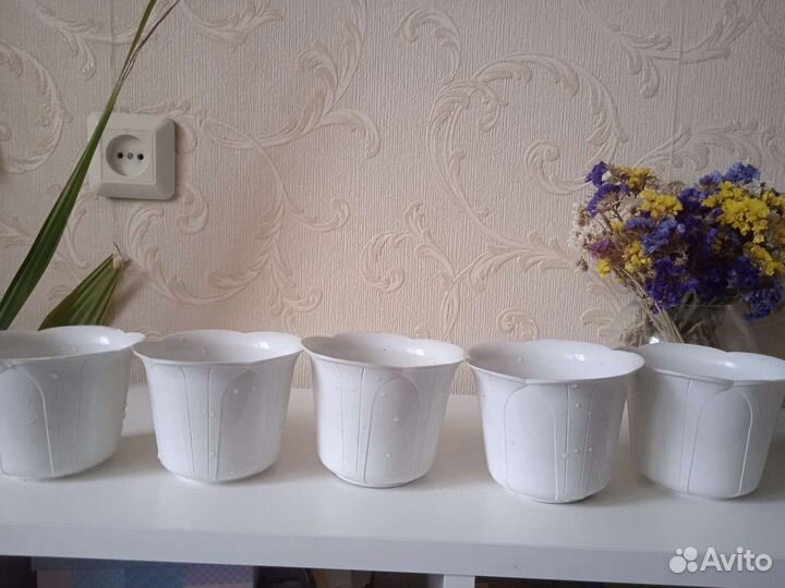 Кашпо для цветов 0.4 5 штук