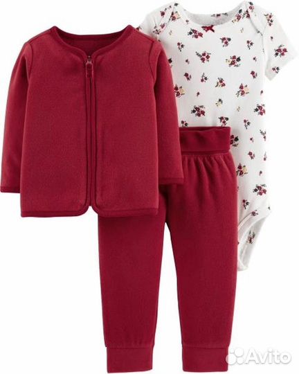 Флисовый комплект carters 12m