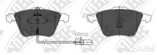 Колодки тормозные PN0335W NiBK