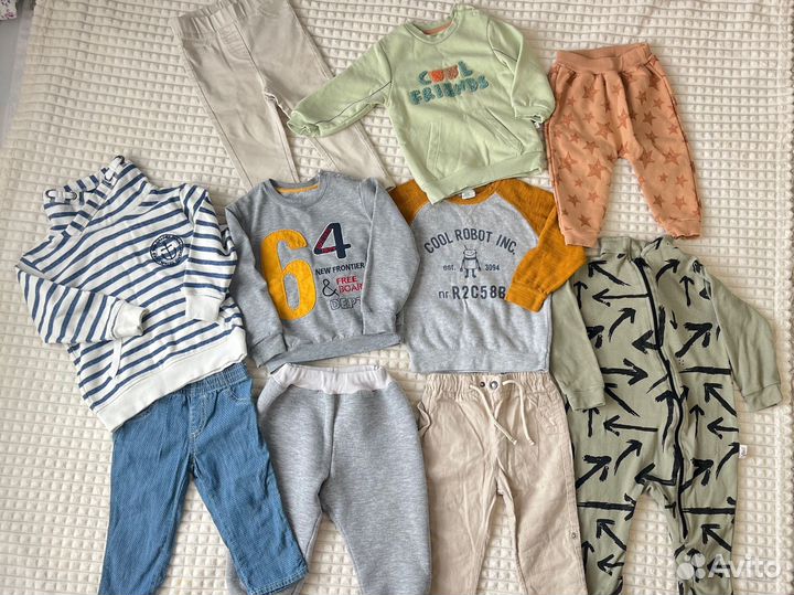 Пакет вещей на мальчика H&M, Benneton 74-80 р