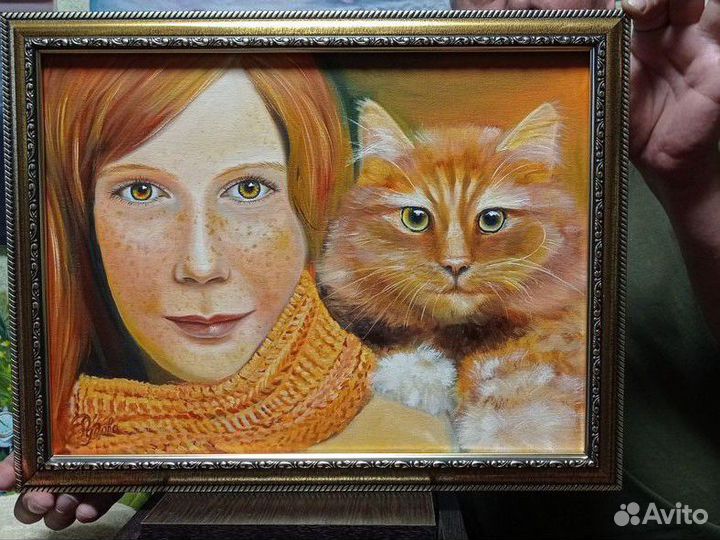 Девочка и кот