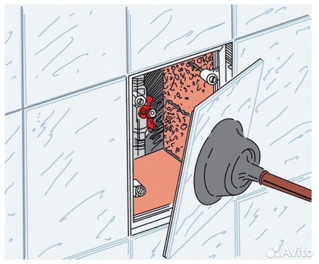 Дверца дкп 200х400 мм под плитку vents