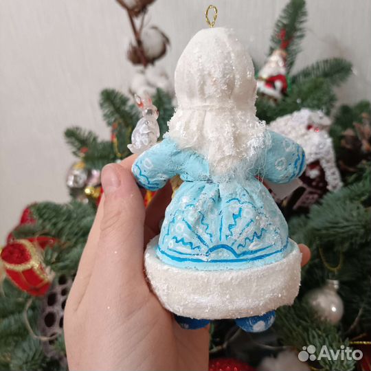 Ватные елочные игрушки