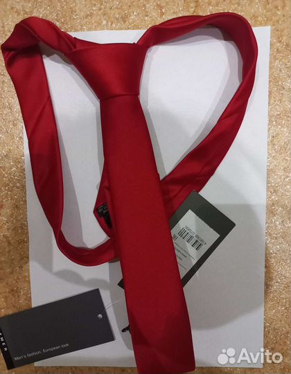 Галстук красный мужской