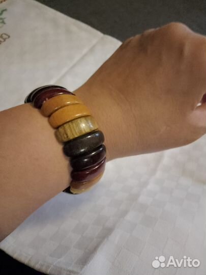 Браслет, браслет из дерева, кулон, колье