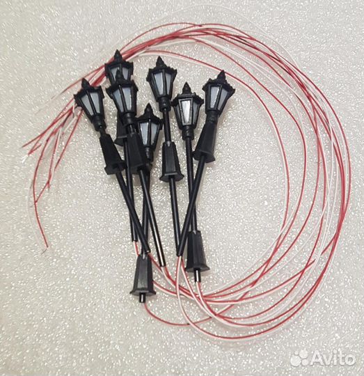 Уличный фонарь 65мм для макета масштаба 1:100