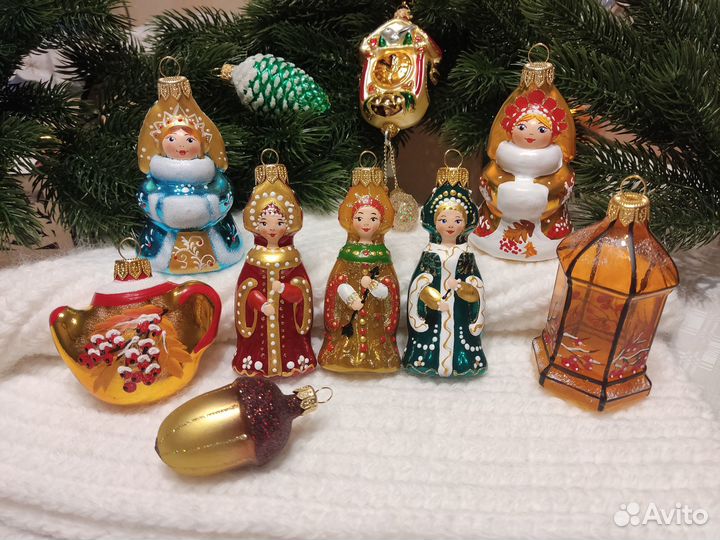 Елочные игрушки стекло