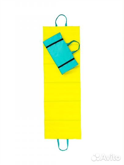 Спортивный коврик непромокаемый лесной с ручками