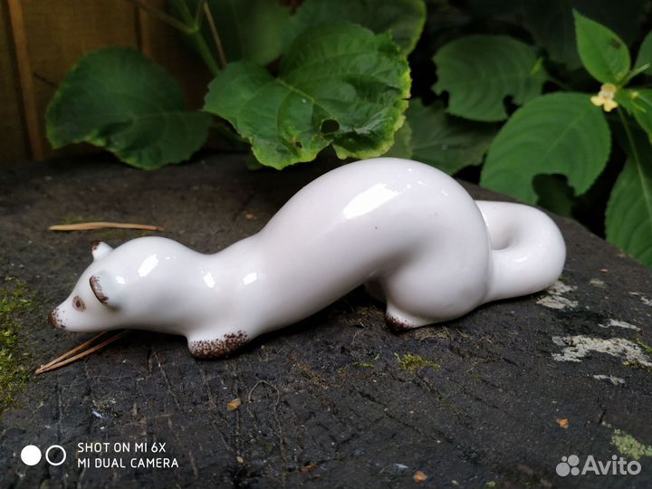 Статуэтки куницы ласки фарфор СССР пакетом