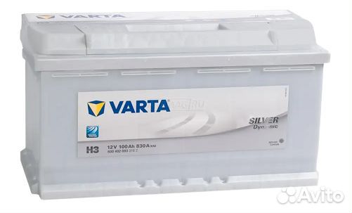 Аккумулятор varta Silver Dynamic H3 100Ah 830A Оп