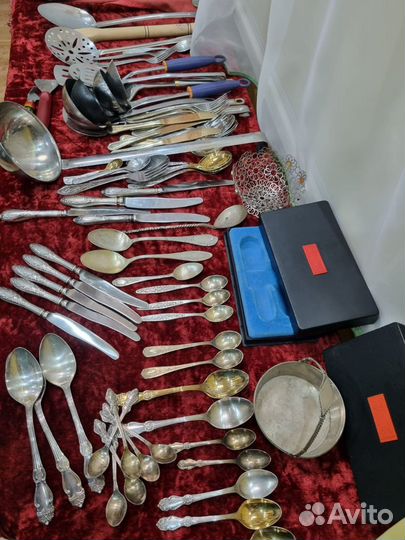 Столовые приборы мельхиор СССР