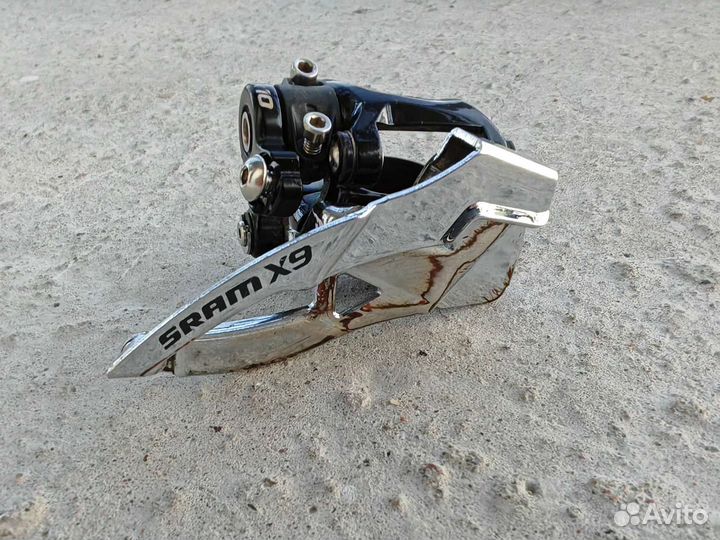 Sram X9 2x10 передний переключатель