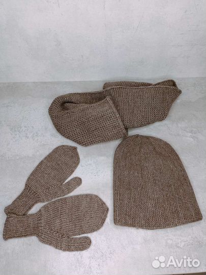 Комплект шапка+снуд+варежки